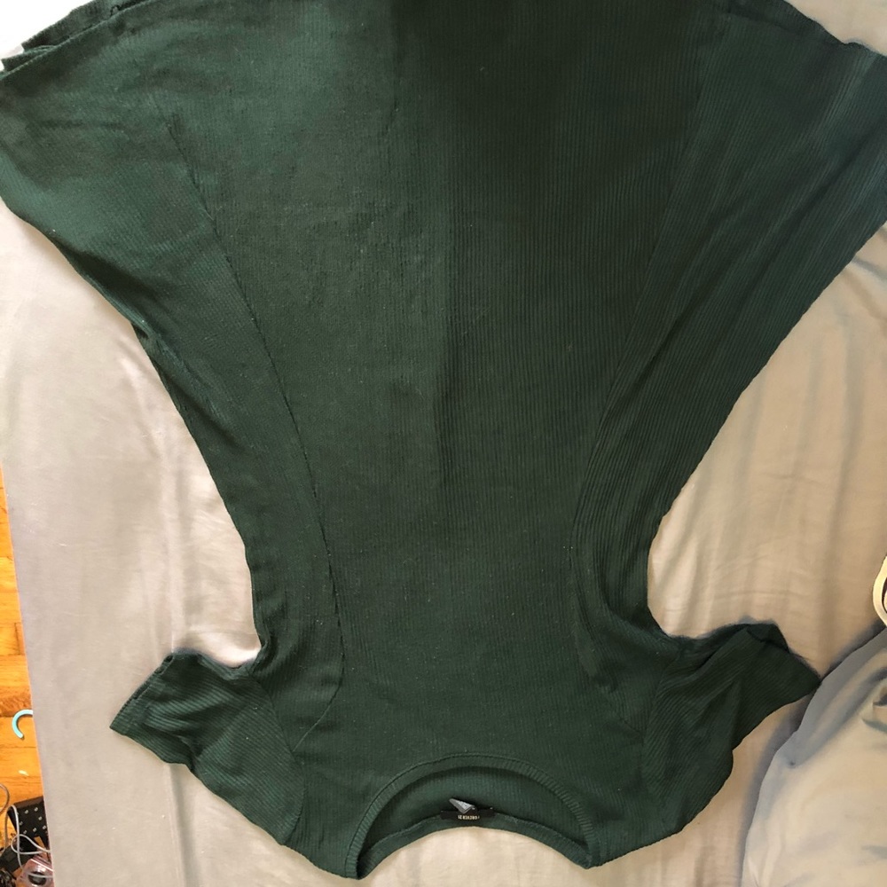 Green Flare Sweater Dress